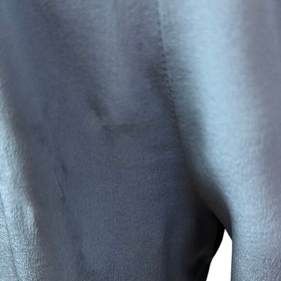 Skaist Taylor Blue Gray Silk Jumpsuit sz 4 - Picture 8 of 10